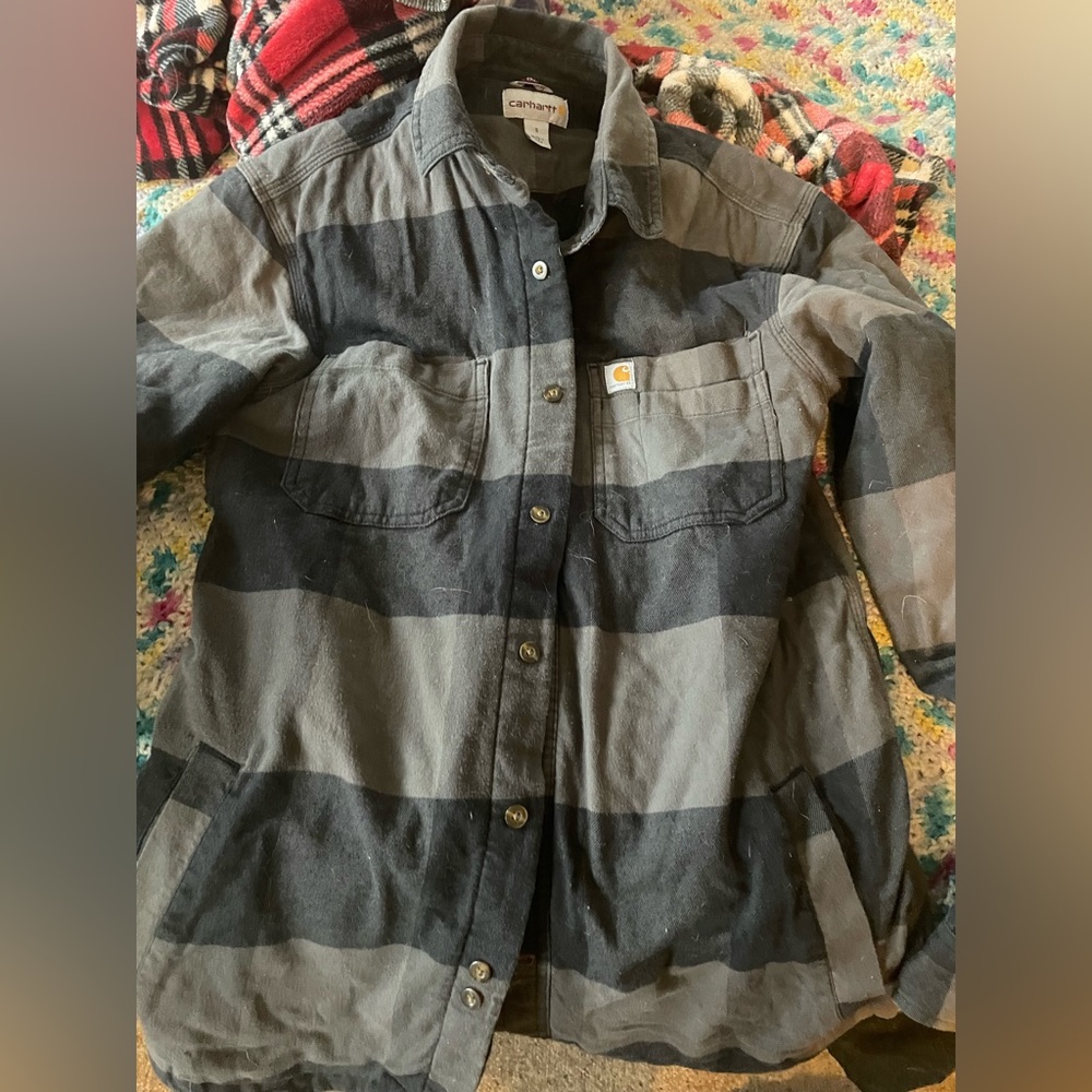 Carhartt 103315 - Rugged Flex® Hamilton Fleece Lined Plaid Long Sleeve Shirt